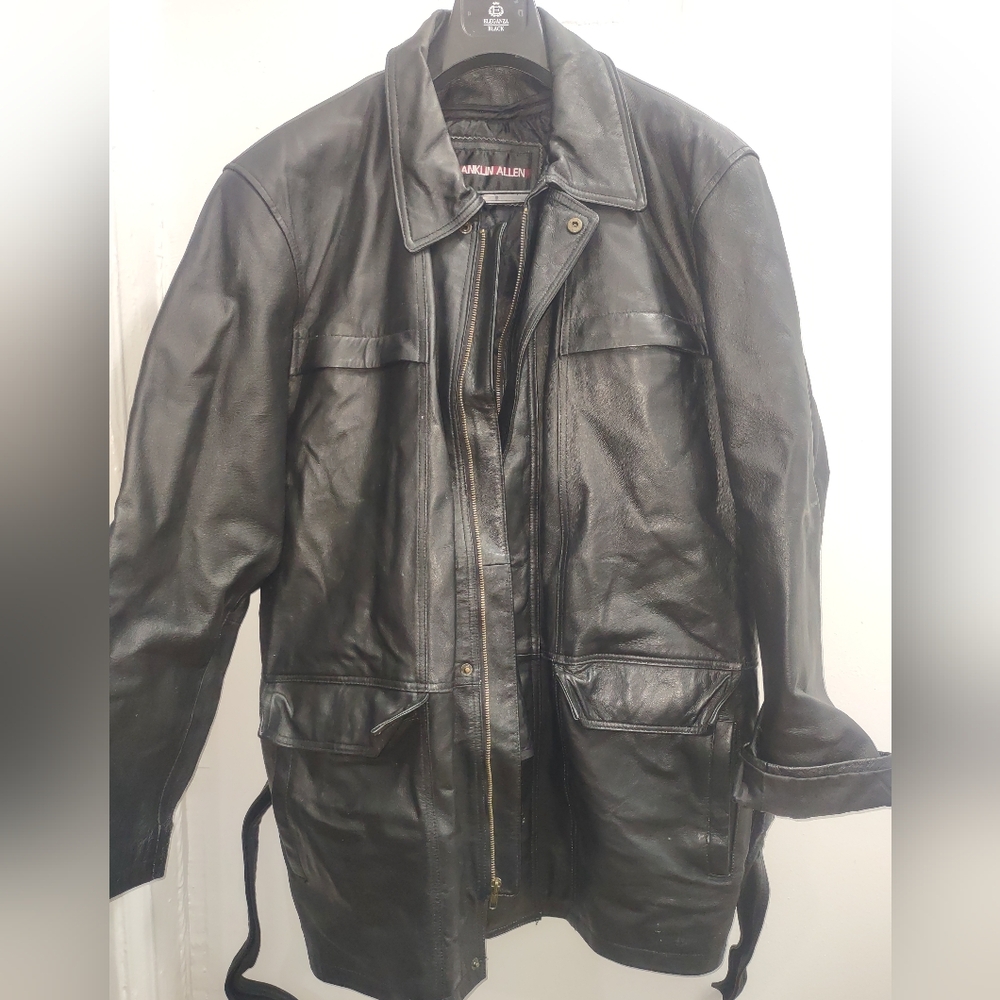 Franklin Allen XL Black Leather Jacket